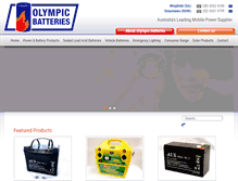 Tablet Screenshot of olympicbatteries.com.au